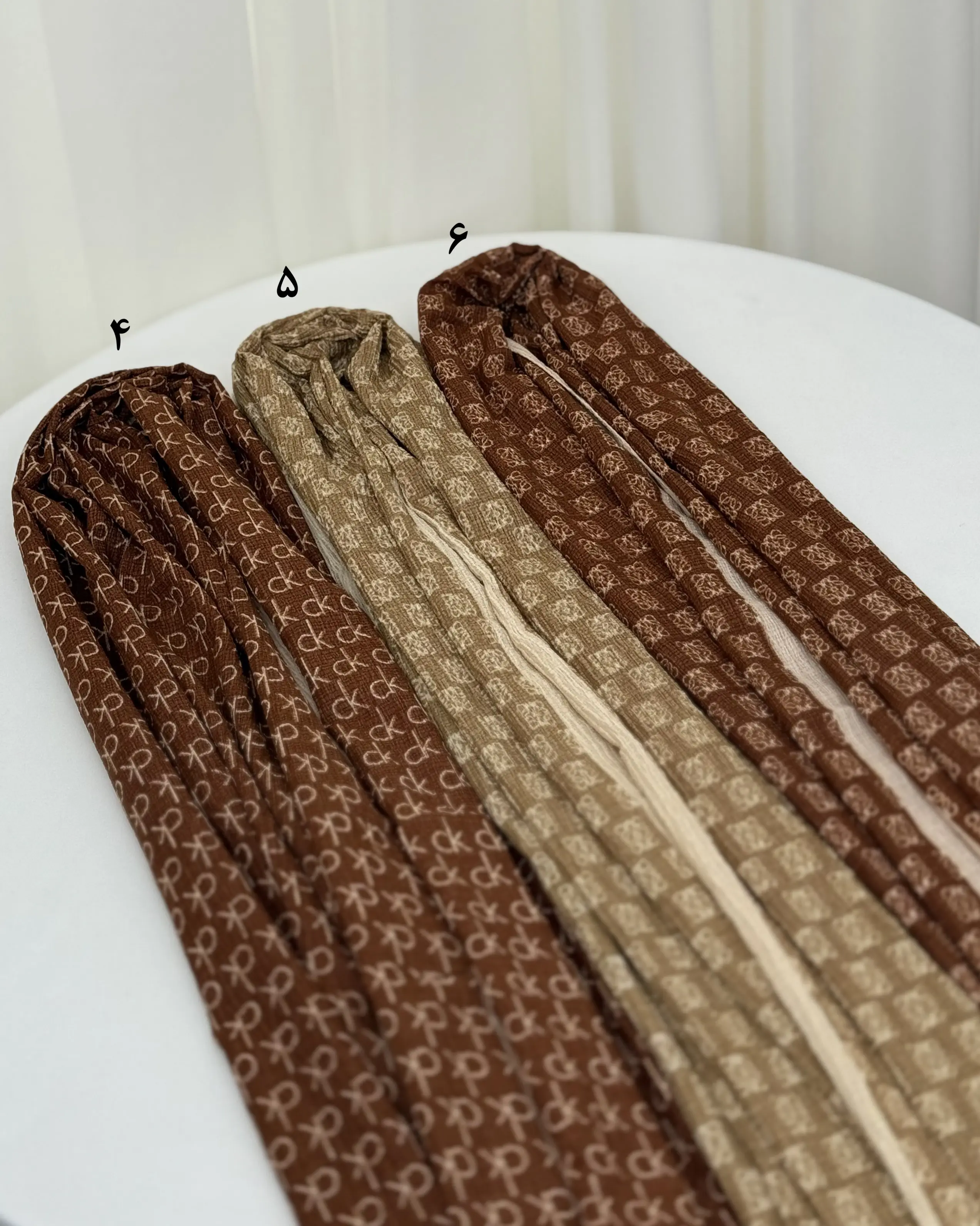 شال دخترانه پفکی چاپی